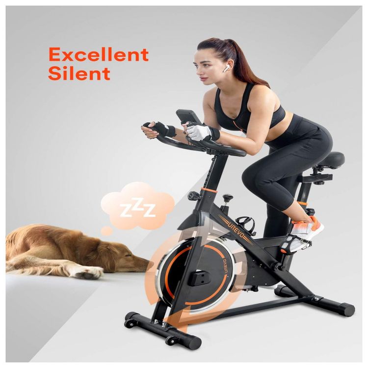 Bicicleta-Ergometrica-UREVO-com-Monitor-Digital-e-Assento-foto-4