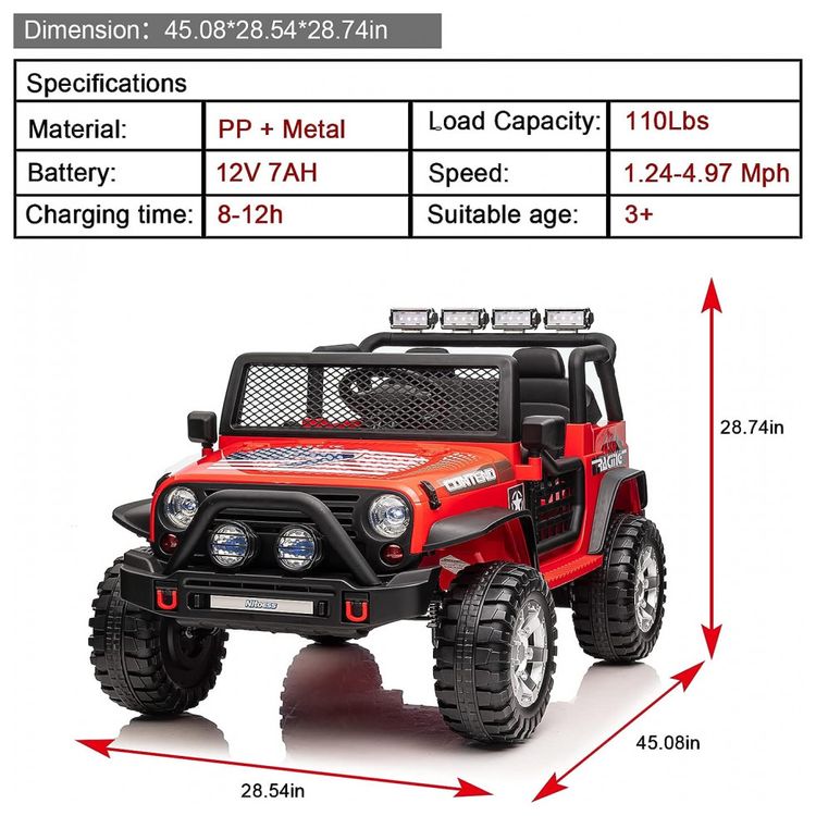 Carro-Eletrico-Infantil-Nitoess-a-Bateria-12V-2-Assentos-com-foto-5