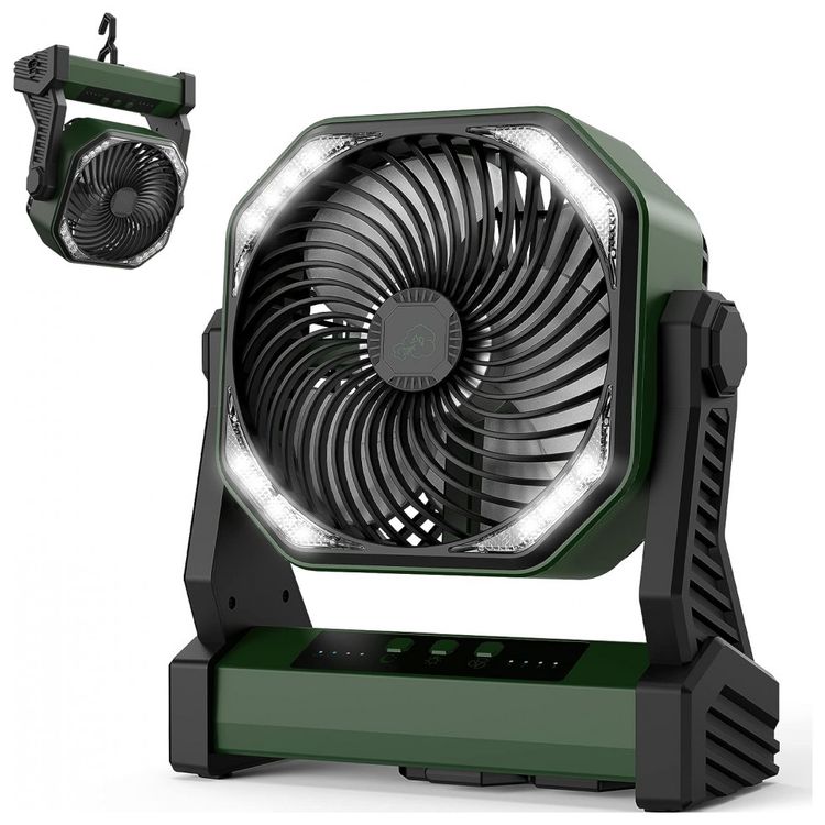 Ventilador-de-Mesa-com-4-Velocidades-e-Carregamento-USB-foto-0