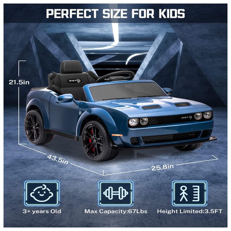 Carro-Eletrico-Infantil-YOFE-a-Bateria-12V-e-1-Assento-com-3-foto-2