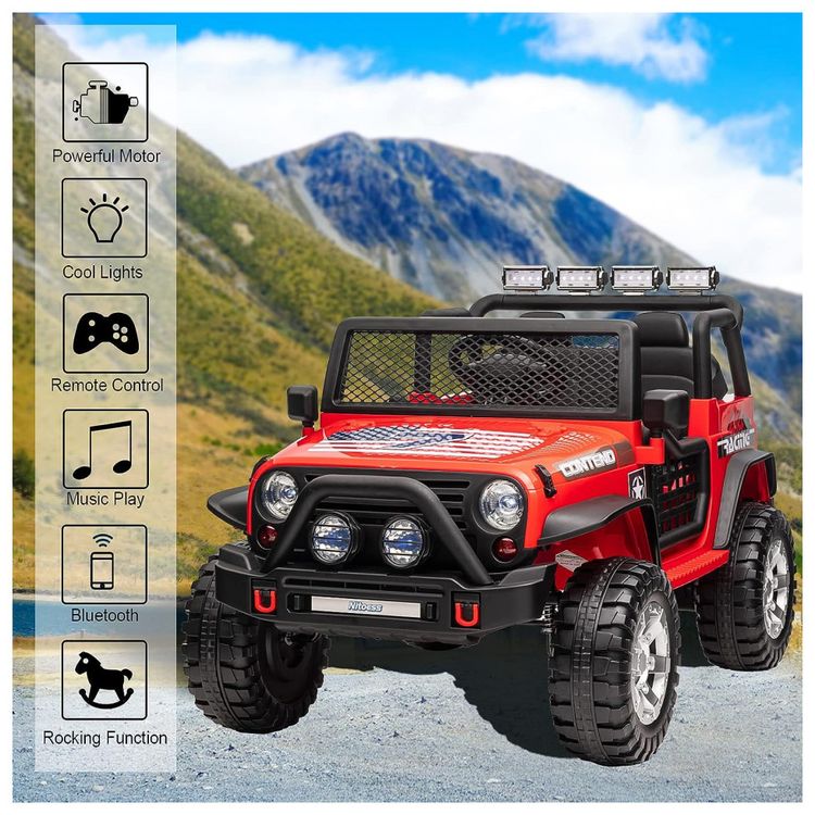 Carro-Eletrico-Infantil-a-Bateria-12V-2-Assentos-com-3-foto-1