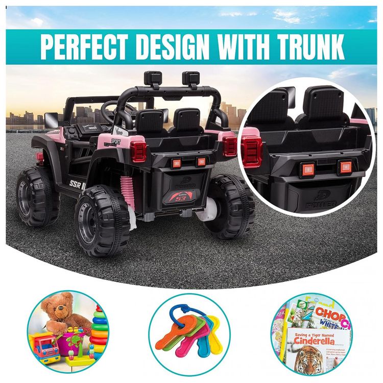 Carro-Eletrico-Infantil-Tinkeal-a-Bateria-12V-2-Assentos-com-foto-4