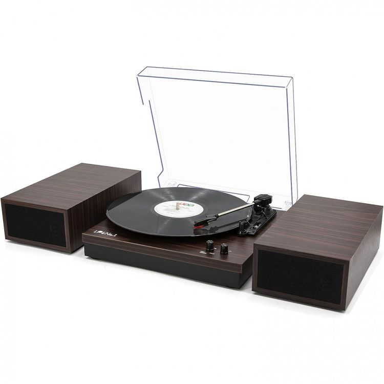 Vitrola-Toca-Discos-Retro-com-3-Velocidades-Bluetooth-e-foto-0