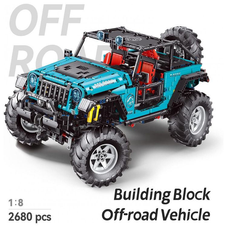 Kit-de-Construcao-Carro-de-Corrida-6x6-Pecas-2160-foto-1