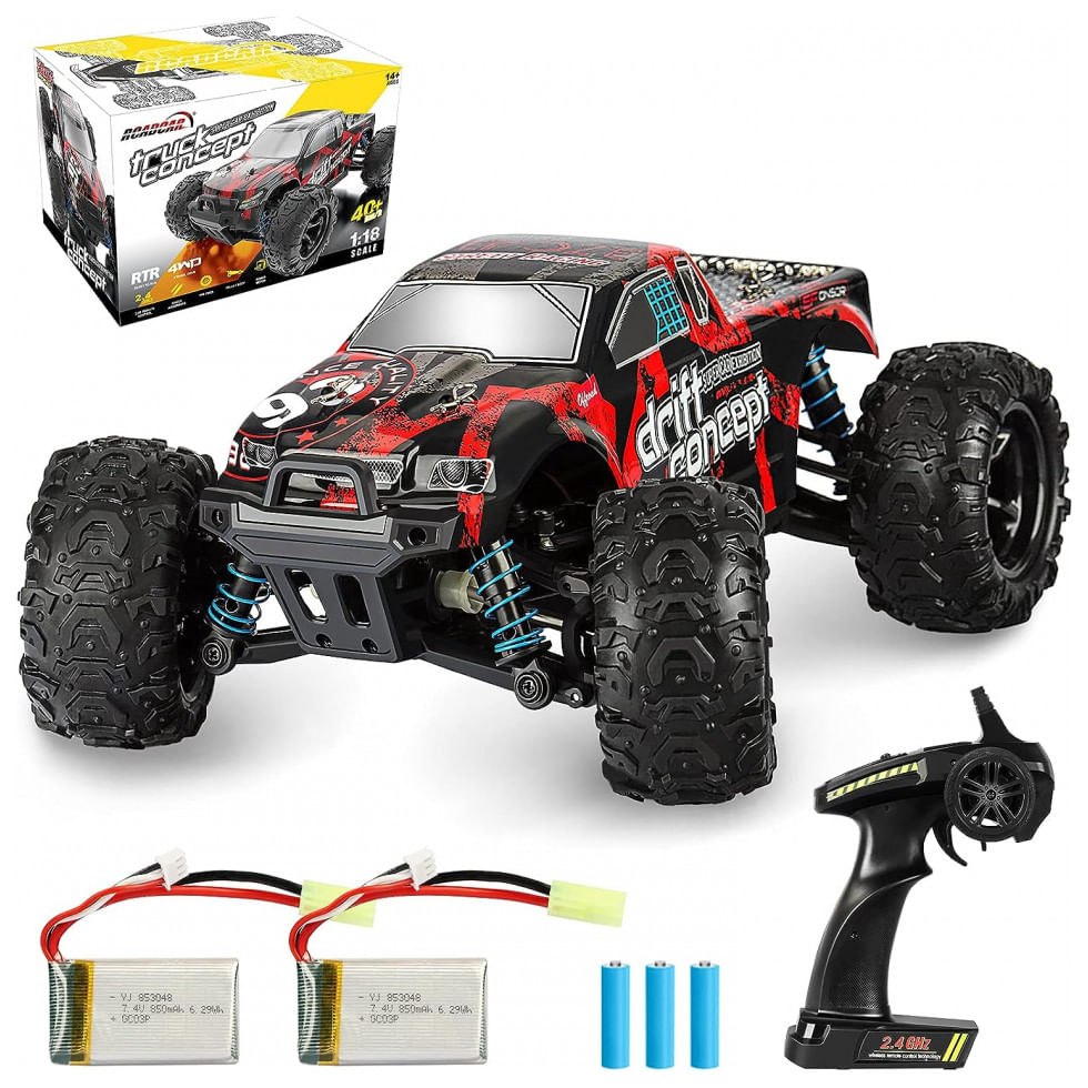 Carrinho de Controle Remoto Escala 118, Off Road, RCABCAR 9303E, Azul