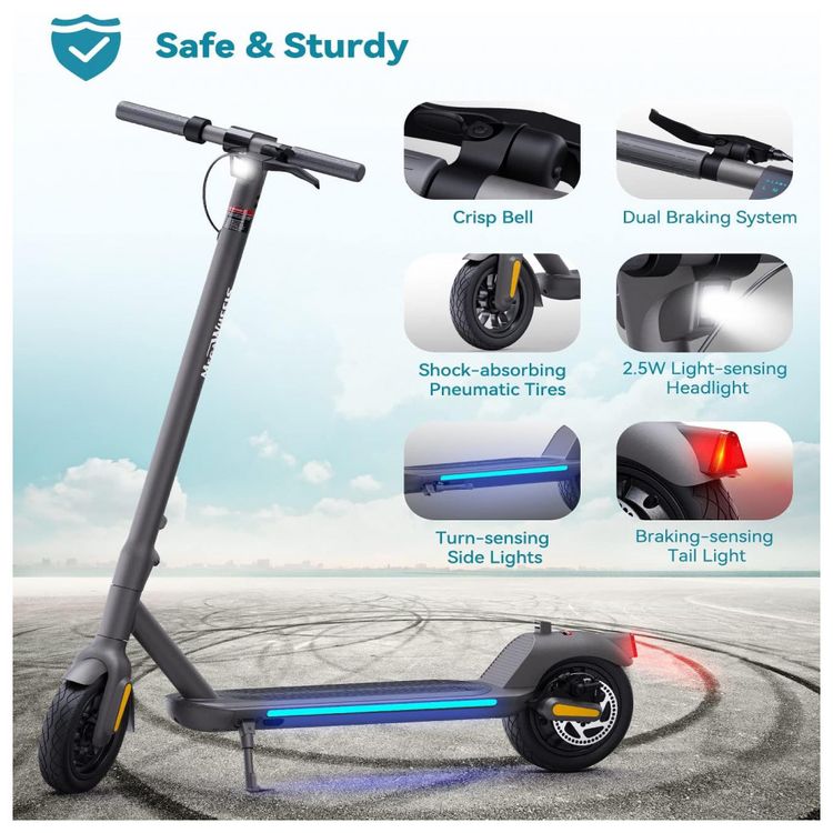 Patinete-Eletrico-Dobravel-MEGAWHEELS-para-Adultos-ate-30-foto-2