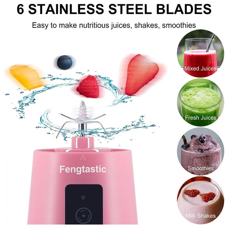 Liquidificador-Portatil-400mL-com-Carregamento-USB-110v-foto-1