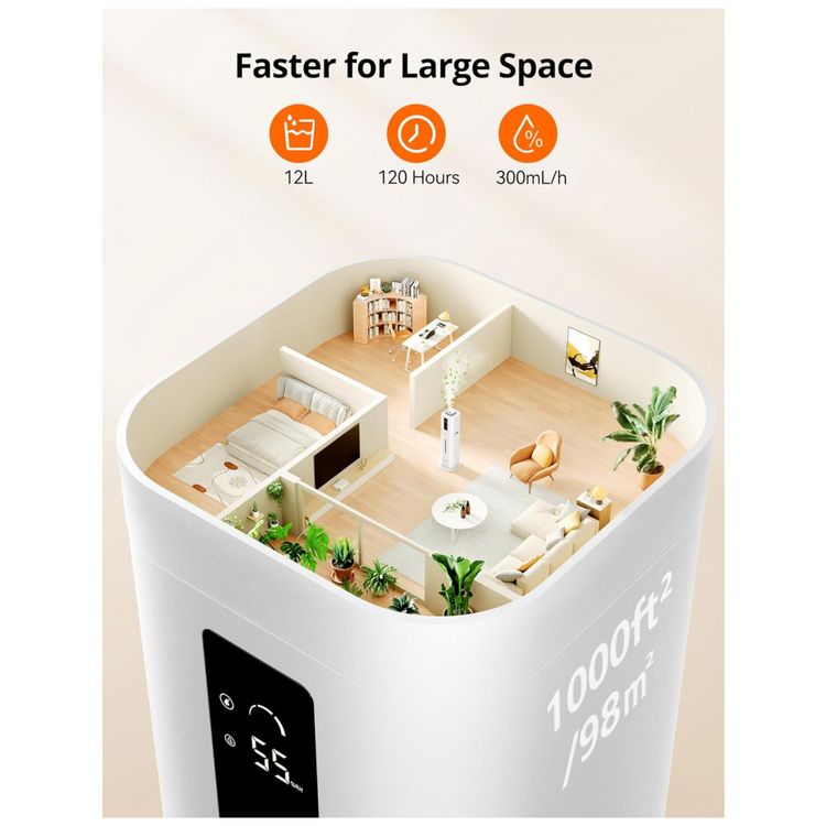 Umidificador-Ultrassonico-para-Salas-Grandes-12L-de-foto-1