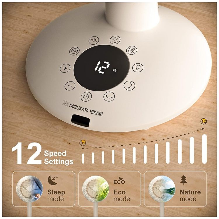 Ventilador-de-Piso-com-12-Velocidades-Luz-Noturna-e-Ultra-foto-4