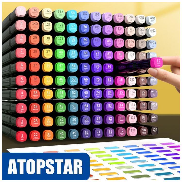 Conjunto-de-Canetas-Artisticas-262-Cores-de-Ponta-Dupla-com-foto-1