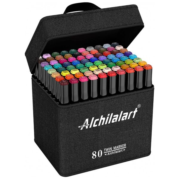 Conjunto-de-Canetas-Artisticas-80-Cores-de-Ponta-Dupla-para-foto-0