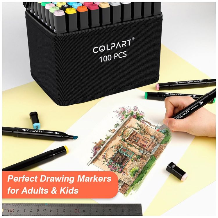 Conjunto-de-Canetas-Artisticas-120-Cores-com-Suporte-para-foto-2