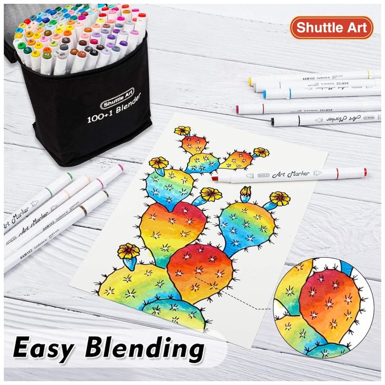 Conjunto-de-Canetas-Artisticas-101-Cores-a-Base-de-Alcool-de-foto-4