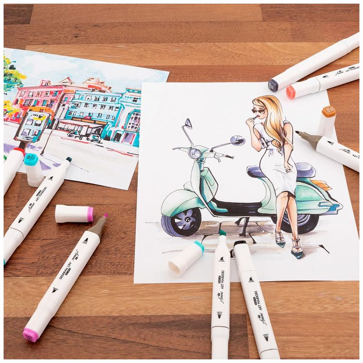 Conjunto-de-Canetas-Artisticas-120-Cores-com-Estojo-de-foto-4