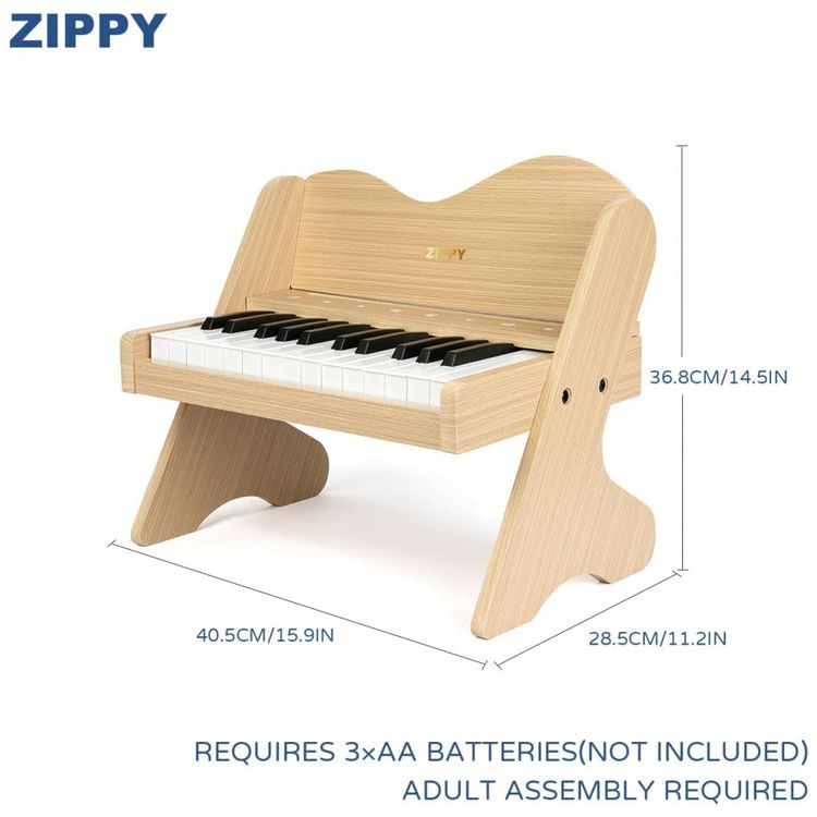Piano-de-Madeira-Inafntil-com-25-Teclas-com-Controle-Digital-foto-4