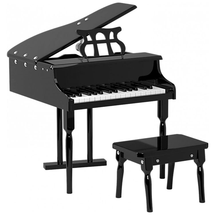 Piano-de-Cauda-Infantil-com-30-Teclas-Suporte-para-foto-0
