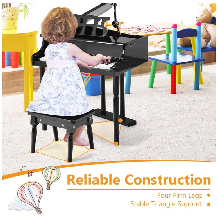Piano-de-Cauda-Infantil-com-30-Teclas-Suporte-para-foto-4