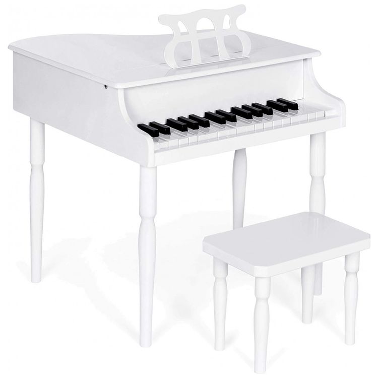 Piano-de-Cauda-Infantil-com-30-Teclas-e-Banco-para-Criancas-foto-0