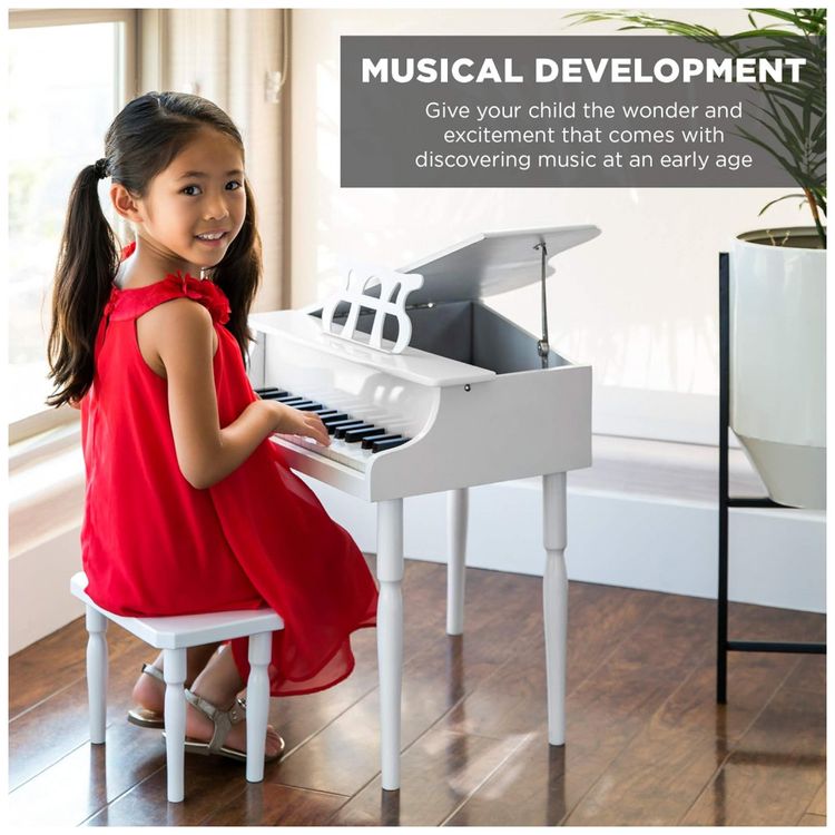 Piano-de-Cauda-Infantil-com-30-Teclas-e-Banco-para-Criancas-foto-1