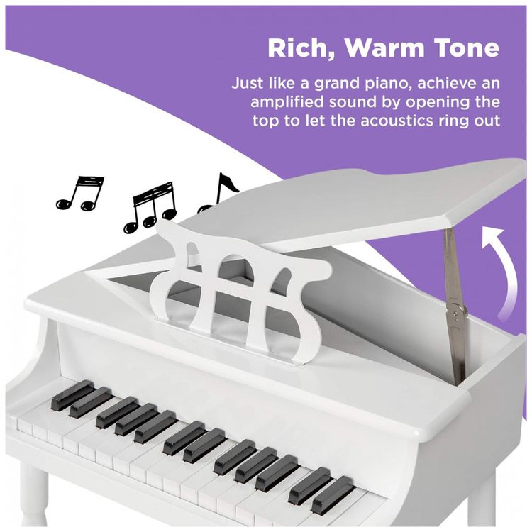 Piano-de-Cauda-Infantil-com-30-Teclas-e-Banco-para-Criancas-foto-2