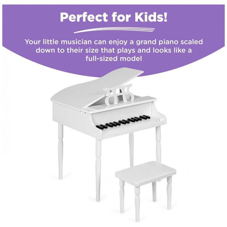 Piano-de-Cauda-Infantil-com-30-Teclas-e-Banco-para-Criancas-foto-5