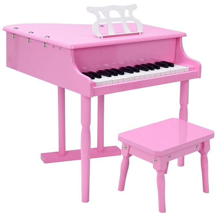 Piano-Classico-Infantil-com-30-Teclas-Banco-e-Tampa-de-foto-0