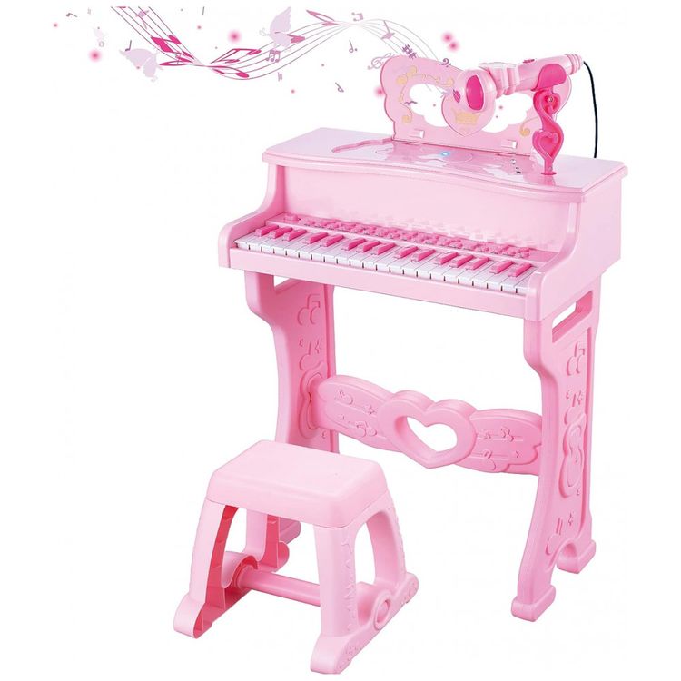 Piano-Teclado-Infantil-com-37-Teclas-Microfone-Varios-Modo-foto-0
