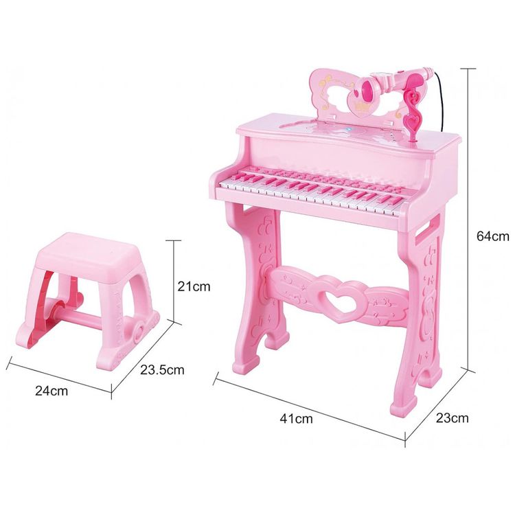 Piano-Teclado-Infantil-com-37-Teclas-Microfone-Varios-Modo-foto-5