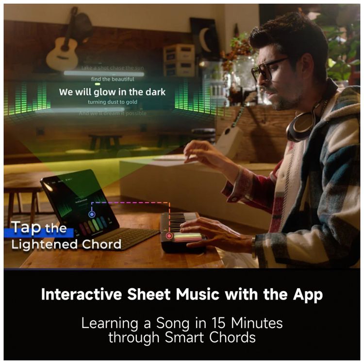 Teclado-Piano-Inteligente-com-Aulas-via-App-para-Iniciantes-foto-2