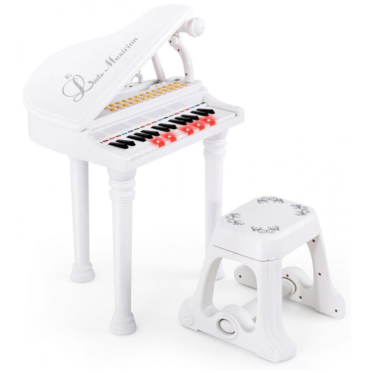 Piano-Teclado-Infantil-com-31-Teclas-Banco-Microfone-e-foto-0