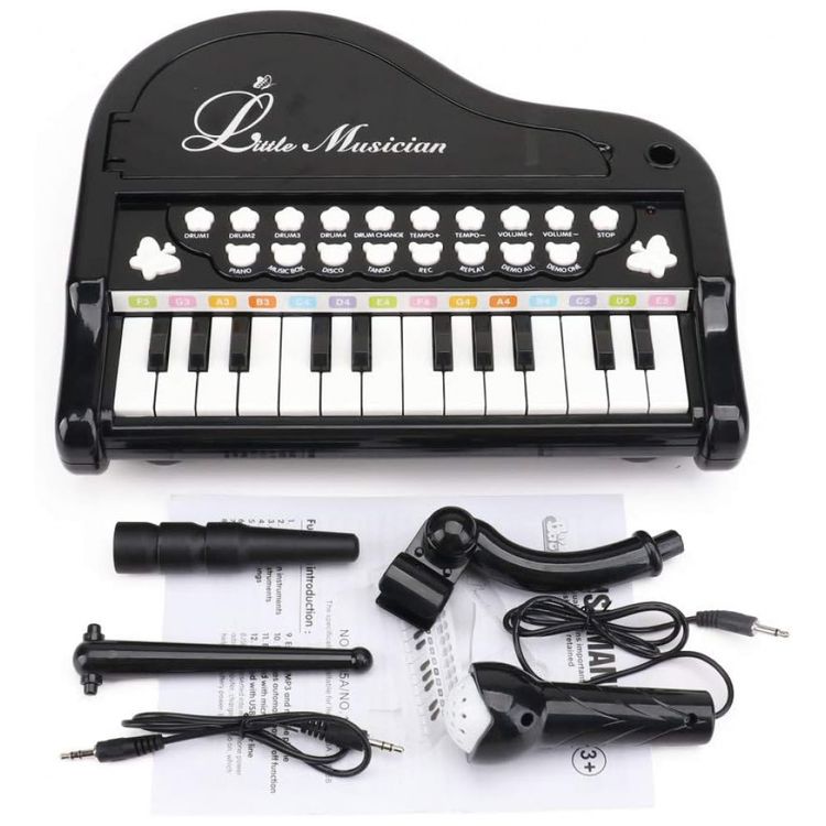 Teclado-Infantil-com-Microfone-e-24-Teclas-para-Criancas-de-foto-5