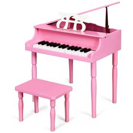 Piano-Classico-Infantil-com-30-Teclas-Banco-Tampa-de-Piano-foto-0