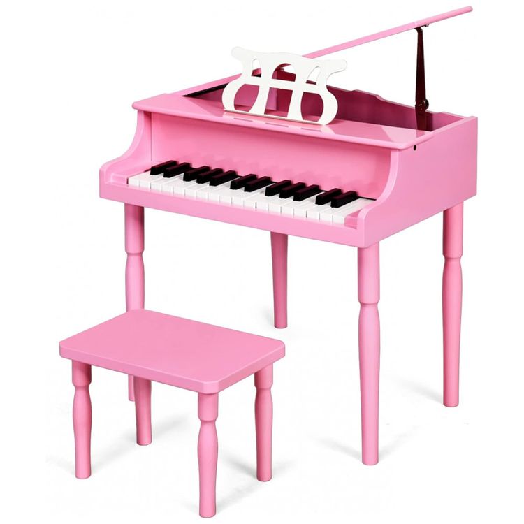 Piano-Classico-Infantil-com-30-Teclas-Banco-Tampa-de-Piano-foto-0