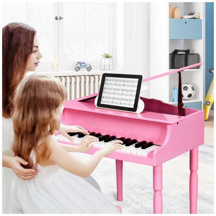 Piano-Classico-Infantil-com-30-Teclas-Banco-Tampa-de-Piano-foto-1
