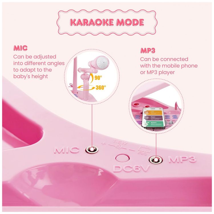 Piano-Classico-Infantil-com-37-Teclas-Microfone-Modo-de-foto-4