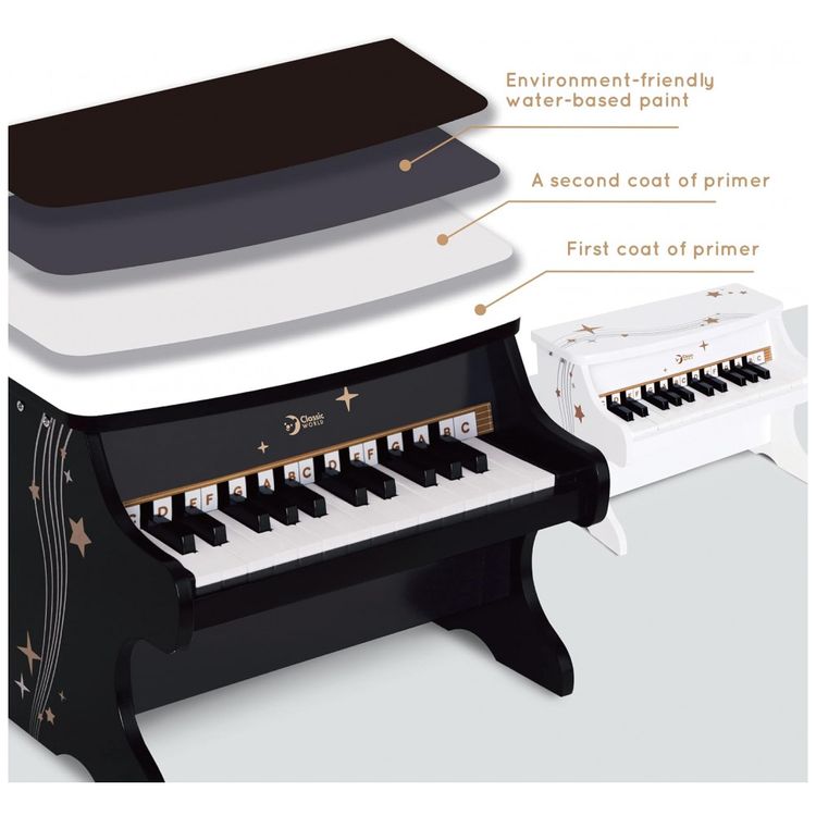 Piano-Classico-Infantil-em-Madeira-com-25-Teclas-para-foto-2