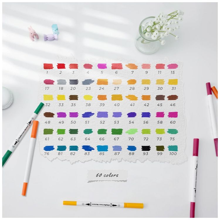 Conjunto-de-Canetas-Artisticas-60-Cores-com-Pontas-Duplas-foto-1