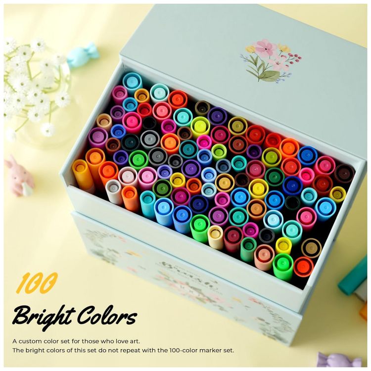 Conjunto-de-Canetas-Artisticas-100-Cores-com-Pontas-Duplas-foto-5