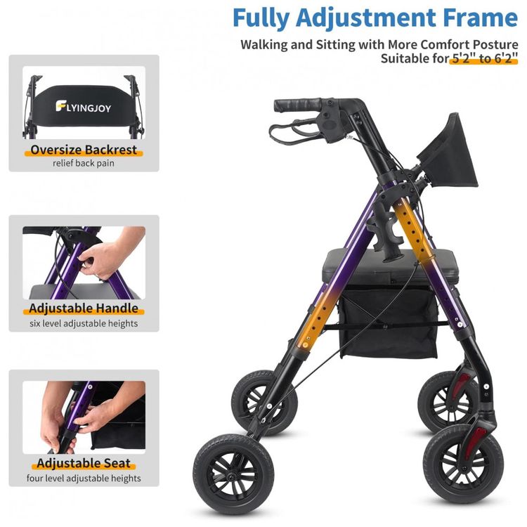 Andador-para-Idoso-Dobravel-ate-136kg-com-Assento-Encosto-foto-2