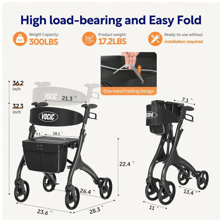 Andador-para-Idoso-Dobravel-ate-136kg-com-Assento-Bolsa-foto-5