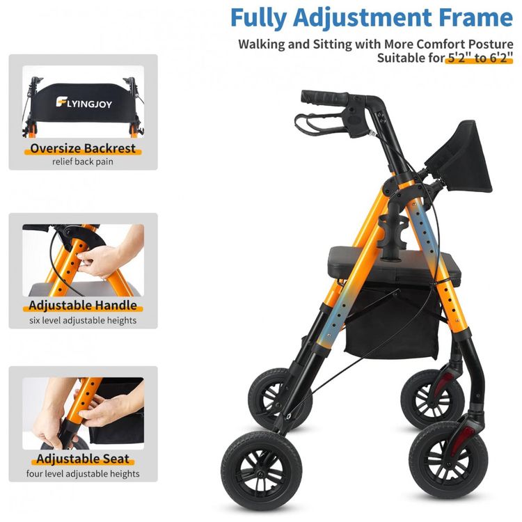 Andador-para-Idoso-Dobravel-ate-136kg-com-Assento-Encosto-foto-2