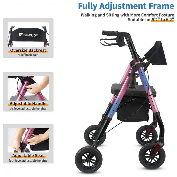Andador-para-Idoso-Dobravel-ate-136kg-com-Assento-Encosto-foto-2