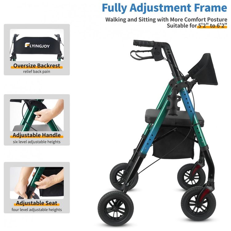 Andador-para-Idoso-Dobravel-ate-136kg-com-Assento-Encosto-foto-2