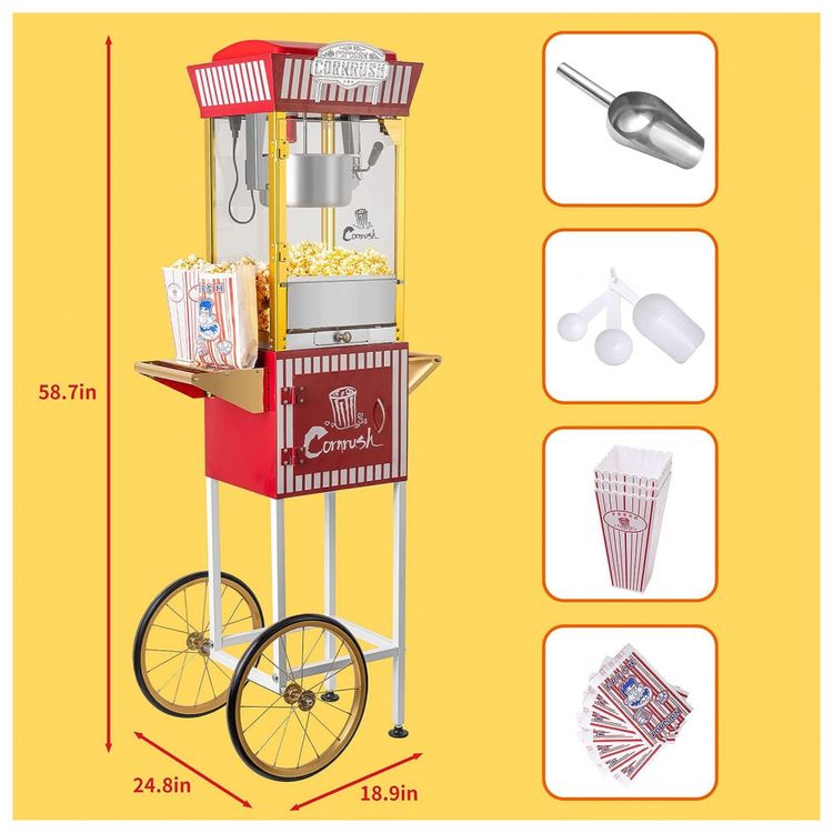 Carrinho-de-Pipoca-Eletrico-Retro-Produz-ate-11-Quilos-por-foto-5