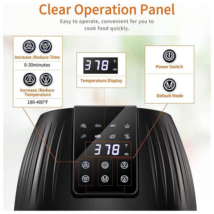 Fritadeira-Eletrica-AirFryer-Antarctic-Star-5L-com-foto-2
