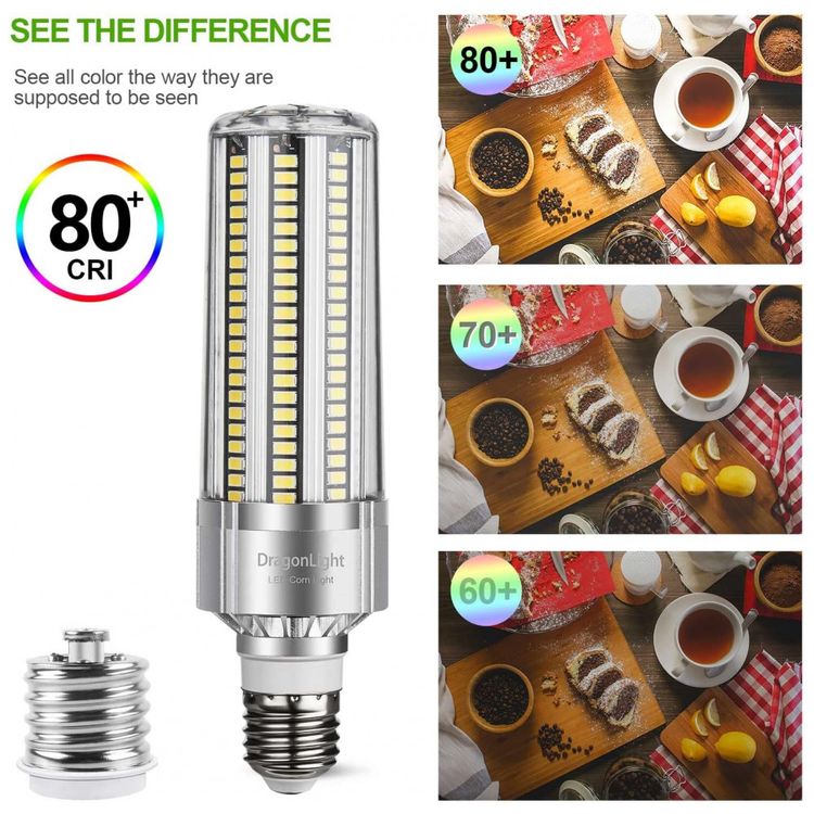 DragonLight-150W-Grade-Corn-LED-Light-Bulb600-Watt-Metal-foto-3