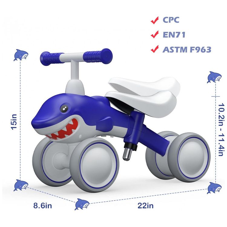 Bicicleta-sem-Pedal-Infantil-YGJT-Rato-com-4-Rodas-para-foto-2