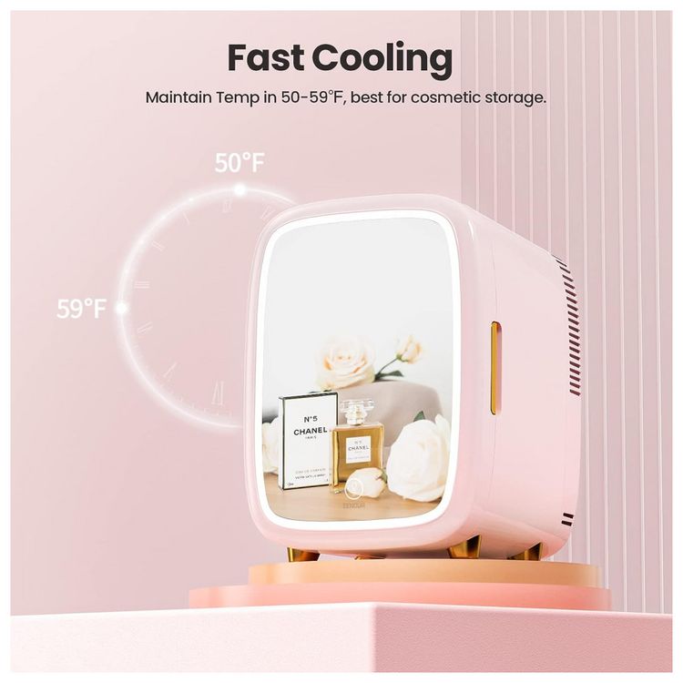 Mini-Geladeira-para-Skincare-12-Litros-com-Espelho-12V-foto-3