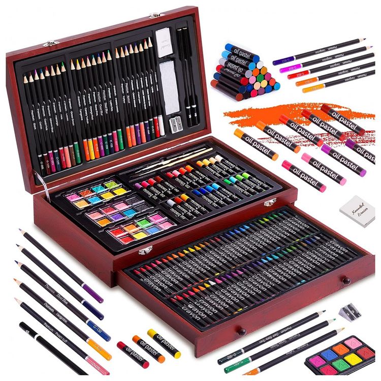 Kit-Lapis-de-Cor-Profissional-Art-101-USA-com-Maleta-de-foto-0