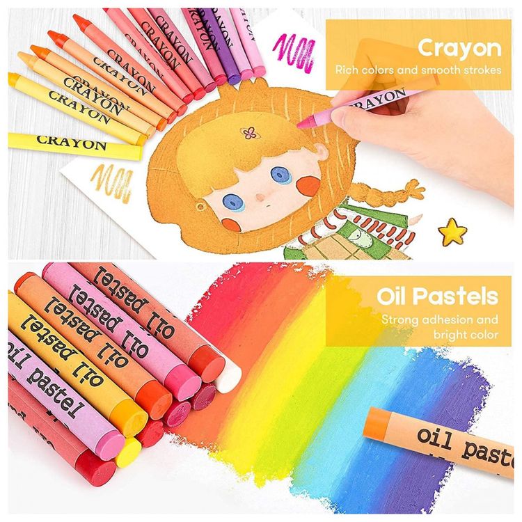 Kit-Lapis-de-Cor-Profissional-com-Estojo-222-pecas-Tintas-foto-3